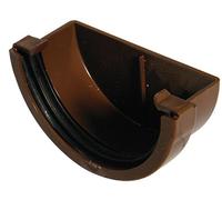 Floplast 76mm (Fascia Bracket x 5) Miniflo Guttering for shed, Porch, Conservatory, Out Building, etc Full Range Brown NOT for Standard House guttering