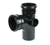 FloPlast 92.5 Degree Branch Black Soil