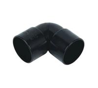 Floplast Abs Solvent Weld 90' Knuckle 40mm Black (Pack Of 25)