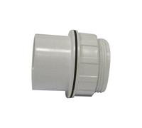 Floplast Abs Solvent Weld Tank Connector 40mm Grey
