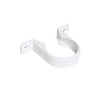 FloPlast ABS Solvent Weld Pipeclip 32mm White - Grey