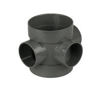 Floplast Anthracite 110mm Soil Short Boss Pipe