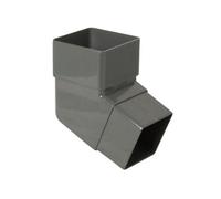 Floplast Anthracite Grey Square 112.5° Offset Downpipe Bend