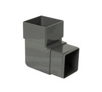 Floplast Anthracite Grey Square 92.5° Offset Downpipe Bend