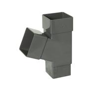 Floplast Anthracite Grey Square Gutter Branch
