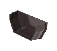 Floplast Anthracite Grey Square Gutter Length (L)0.04M