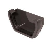 Floplast Anthracite Grey Square Gutter Length (L)0.11M