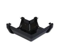 Floplast Black 114mm Square Gutter and Fittings (Black 90 Degree Gutter Angle)