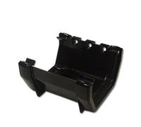 Floplast Black 114mm Square Gutter and Fittings (Black Gutter Union)