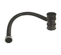 FloPlast Guttering Pack Half Shed Mini 2m (6ft) inc 76mm Miniflo & 50mm Downpipes Black