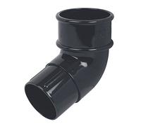 Floplast Black (50mm Offset Bend) Miniflo Guttering for shed, Porch, Conservatory, Out Building, etc Full Range Black