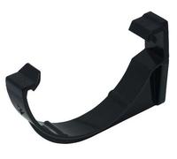 FLOPLAST 112mm Half Round Fascia Gutter Bracket - Black