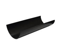 FloPlast 112mm Black Half Round Gutter 2M