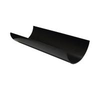 Floplast Black Half Round Gutter Length (L)3M (Dia)112mm