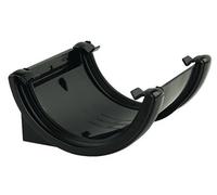 FLOPLAST 112mm Half Round Fascia Gutter Union Bracket - Black