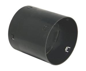 Floplast Black Land Drainage Waste Pipe Coupler, (Dia)100mm