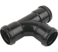 Floplast Black Push-Fit 87.5° Waste Pipe Tee, (Dia)40mm