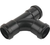 Floplast Black Push-Fit Waste Pipe Tee, (Dia)32mm