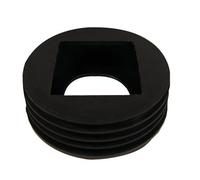 Floplast Black Rainwater Adaptor, (L)108mm (Dia)110mm