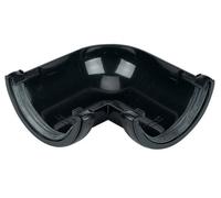 Floplast Black Round 90° Gutter Angle, (Dia)112mm