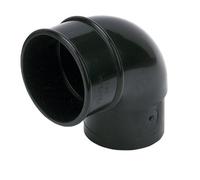 FLOPLAST 68mm Round Gutter Pipe 92.5 Degree Offset Bend - Black