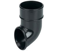 FloPlast Round Gutter Pipe Shoe 68mm Black