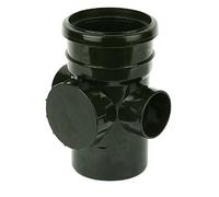 Floplast 110mm Soil Access Socket/spigot Black