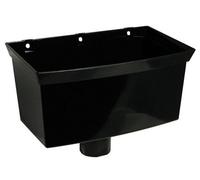 Floplast Black Square Gutter Hopper, (L)185mm (W)285mm