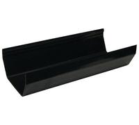 Floplast Black Square Gutter Length (L)2M (Dia)114mm