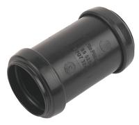 Floplast Black Waste Pipe Coupler (Dia)32mm