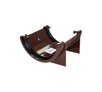 Floplast Brown Half Round Union Bracket (Dia) 112mm