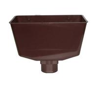 Floplast Brown Round Gutter Hopper, (L)185mm (W)112mm