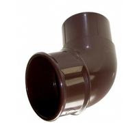 FloPlast Brown Round Gutter Pipe 112 Offset Bend - 68mm