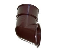 FloPlast 68mm Round Gutter Pipe Shoe – Brown