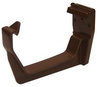 FLOPLAST 114mm Square Fascia Gutter Bracket - Brown