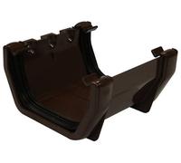 Floplast Brown Square Union Bracket (Dia) 114mm