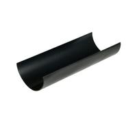 Floplast Cast Iron Effect Half Round Gutter 112mm X 4M Pack Of 2 - Upvc, Connects To 68mm Downpipe