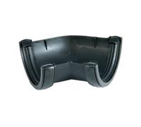 Floplast Cast Iron Effect Half Round Gutter Angle 135 Degree X 112mm - Pack Of 2