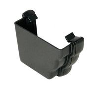 Floplast Cast Iron Effect Ogee Gutter External Stopend Left Hand 110mm X 80mm Pack Of 2