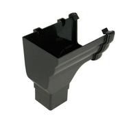 Floplast Cast Iron Effect Ogee Gutter Stopend Outlet Left Hand 110mm X 80mm