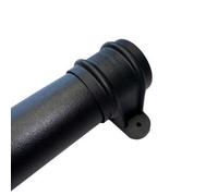Floplast Cast Iron Effect Round Downpipe Socketed With Ears - 68mm X 2.5M