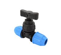 Floplast Compression Shut-Off Stop Cock, (Dia)20mm