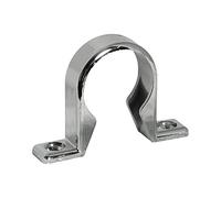 FloPlast CW34 CW34-32MM Chrome Style Polypropylene Compression Waste Pipe Clip (Pack 3), Silver