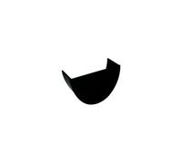 Floplast Deepflow Hi-Cap 115mm X 75mm Internal Stopend Pack Of 2 - Black, Upvc, 10-Year Guarantee