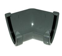 Floplast Deepflow Hi-Cap 135 Degree Gutter Angle 115mm X 75mm Anthracite Grey - 5 Year Warranty