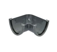 Floplast Deepflow Hi-Cap 90 Degree Gutter Angle - 115mm X 75mm Anthracite Grey