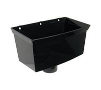 FloPlast Deepflow/Hi-Cap Downpipe Hopper - 80mm Black