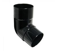 FloPlast Deepflow/Hi-Cap Downpipe Offset Bend - 112.5 Degree x 80mm Black