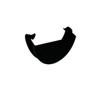 Floplast Deepflow Hi-Cap External Gutter Stopend 115mm X 75mm Black - Pack Of 2