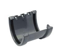 Floplast Deepflow Hi-Cap Gutter Union Bracket 115mm X 75mm Anthracite Grey - Upvc
